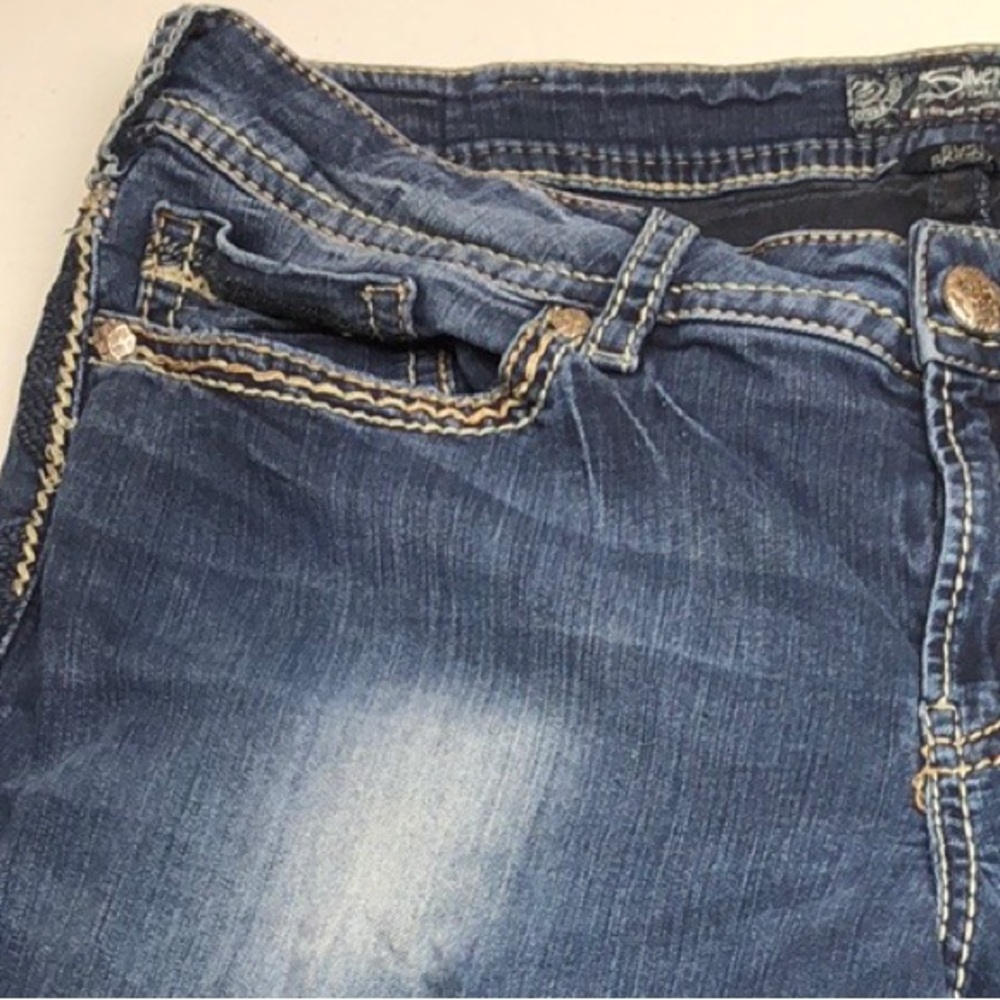 VINTAGE SILVER SUKI SKINNY JEANS SZ18x31 ⭐️ - Picture 6 of 12